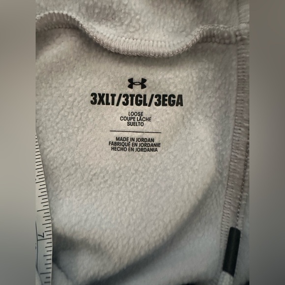 Under Armour Men’s Fleece Pants Loose Size 3XLT Color Silver - Picture 6 of 7